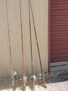 lot 357 image: Rods and reels  Mitchell, Shaker spear SC56 Zebco graphite x 2