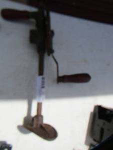lot 96 image: Hand crank drill press