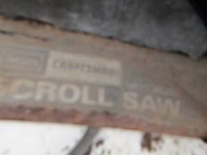 lot 138 image: Craftsman scroll saw