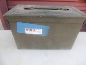 lot 373 image: Metal Ammo box