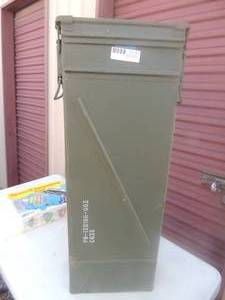 lot 20 image: Tall ammo box for illumination mortar