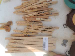 lot 408 image: Aggie paper clip, chop sticks switch blade