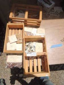 lot 24 image: Rollers, Aggie items, bubble bath cow and donut seeds
