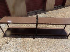 lot 475 image: Long metal shelf
