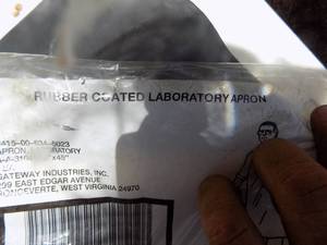 lot 486 image: Rubber lab apron