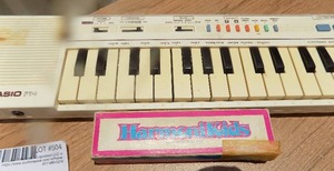 lot 504 image: Casio PT-1 Keyboard and Harmonikids
