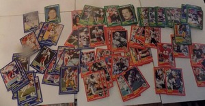 lot 371 image: Football cards 1989   SCORE  RED, BLUE GREEN included Rookie and ALL PRO