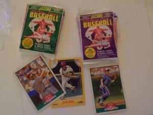 lot 238 image: Baseball cards SCORE 1991