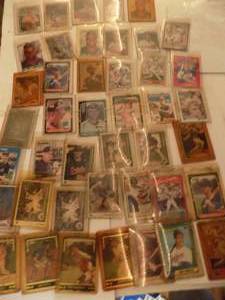 lot 523 image: Baseball cards sleeved