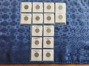 lot 15 image: Selection of Old Jefferson Nickels