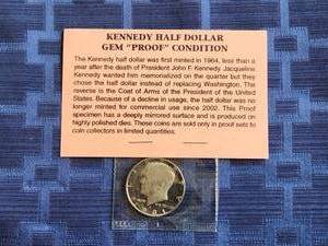 lot 49 image: 1981 Kennedy half dollar - Gem proof condition coin
