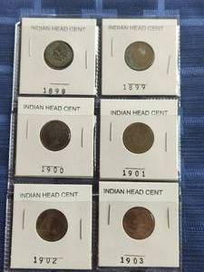 lot 59 image: Selection of Indian Head Cents