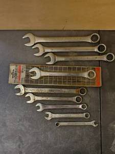 lot 103 image: Selection of metric wrenches