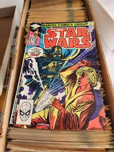 lot 142 image: Generous selection of Marvel Comics - Star Wars - large box