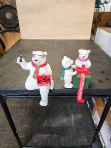 lot 161 image: Coca Cola Polar Bear stocking holders