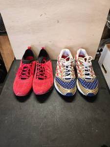 lot 165 image: Selection of 2 pairs of tennis shoes - sneakers - Red RBX and limited edition K-swiss