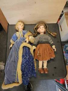 lot 166 image: Pair of collectible dolls from the Emerald Doll Collection