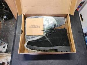 lot 173 image: Pair of Bearpaw mens Kyle boots in black suede - seem unused