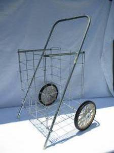 lot 4 image: Vintage Metal Market Cart - 34T x 17W x 16D