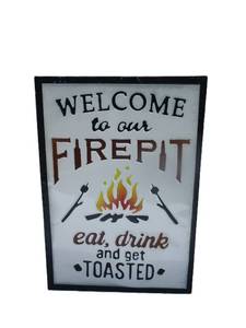 lot 7 image: Metal Welcome To Our Pit Sign - 23T x 16W