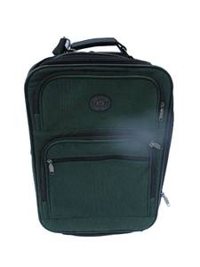lot 11 image: Lewis & Hyde Luggage in green, gently used. 21W x 14T
