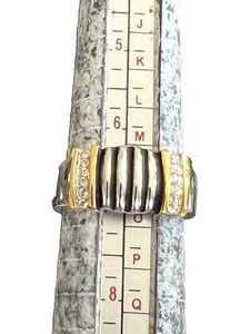 lot 77 image: Park Lane Gold Silver Tone Ring - see pictures for size and weight.