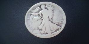 lot 97 image: Silver Walking Liberty Half Dollar