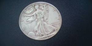 lot 101 image: 1946 Silver Walking Liberty Half Dollar