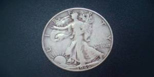 lot 104 image: 1946 Silver Walking Liberty Half Dollar