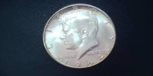 lot 111 image: 1964 Silver Kennedy Half Dollar