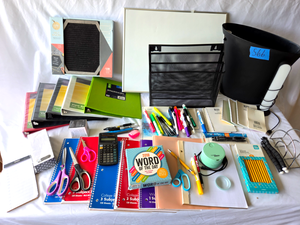 lot 566 image: Assorted office supplies as shown, generous quantity