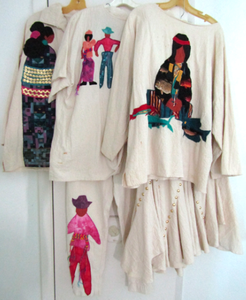 lot 512 image: Vintage Alfredos wife Traditional hand made Mexican art dress clothes (Bid is times the quantity of 3)