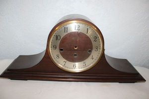 lot 18 image: Welby mantle clock frame only (needs workings)