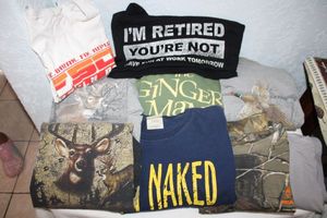 lot 54 image: Fishing and hunting style T-shirts
