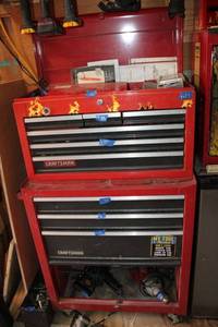 lot 84 image: Craftsman tool chest _ 2 parts - NOT THE TOOLS