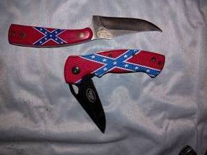 lot 234 image: Knives Confederate flag Kentucky knife set