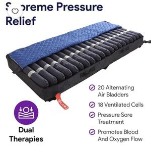 lot 103 image: Inflatable Alternating hospital bed (see stock photos, no frame, just mattress, cover and pump)