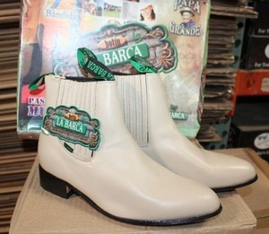 lot 7 image: NEW La Barca ankle boot, bone color size 8EE