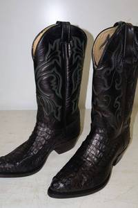 lot 191 image: MAS leather black color boots size 8.5