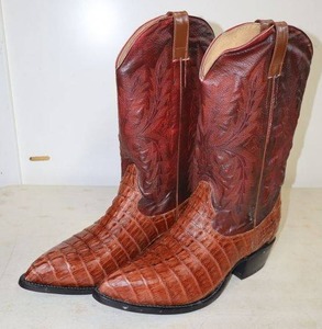lot 164 image: Max Leather wine color boots size 8.5