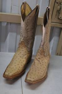 lot 251 image: Herrera bone color boots size 5.5