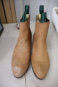 lot 526 image: La Barca short boots light brown color size 7.5