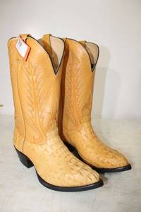 lot 387 image: Hacienda golden butter color boots size 8