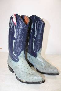 lot 441 image: Montana 2 tone blue color boots size 7.5