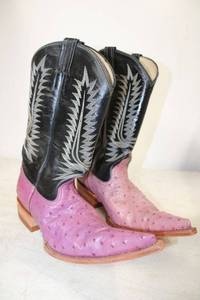lot 500 image: Herrera lilac and black color boots size 7