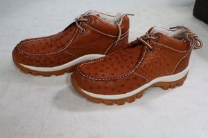 lot 573 image: Red Diamond brown color tennis shoes size 9.5
