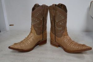 lot 582 image: Kids Taupe color croc boots size 19