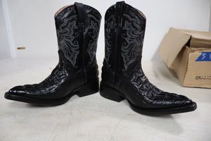 lot 584 image: Kids Herrera black color croc boots size 18