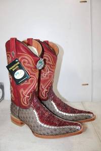 lot 634 image: Twinstone wine color boots size 8.5