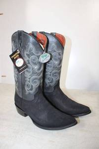 lot 728 image: Twinstone grey leather boots size 8.5